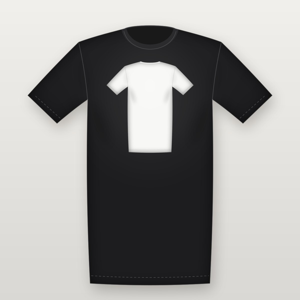 Classic Back Tee – Black