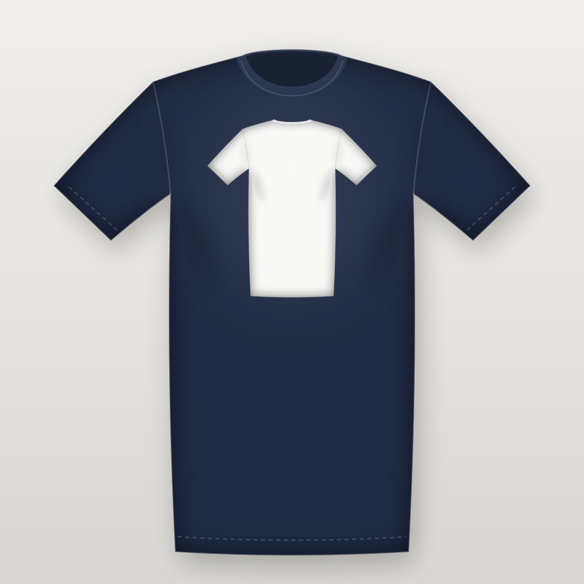 Classic Back Tee – Navy