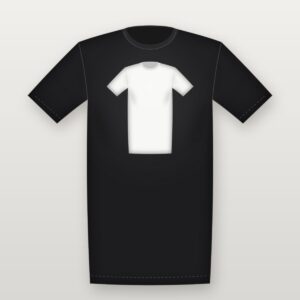 Classic Front Tee – Black