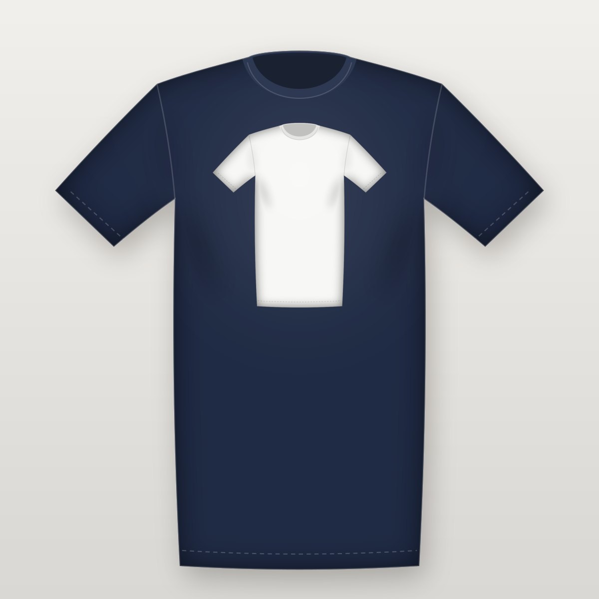 Classic Front Tee – Navy