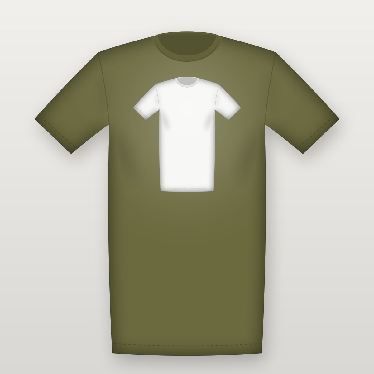 Classic Front Tee – Olive