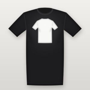 Oversized Back Tee – Black