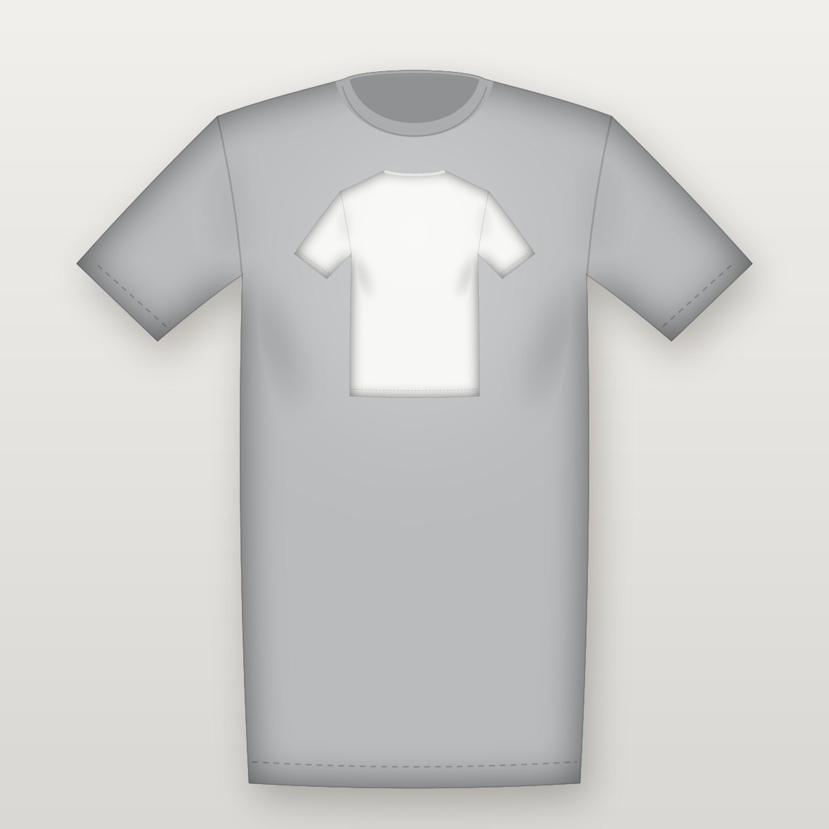 Oversized Back Tee – Heather Grey