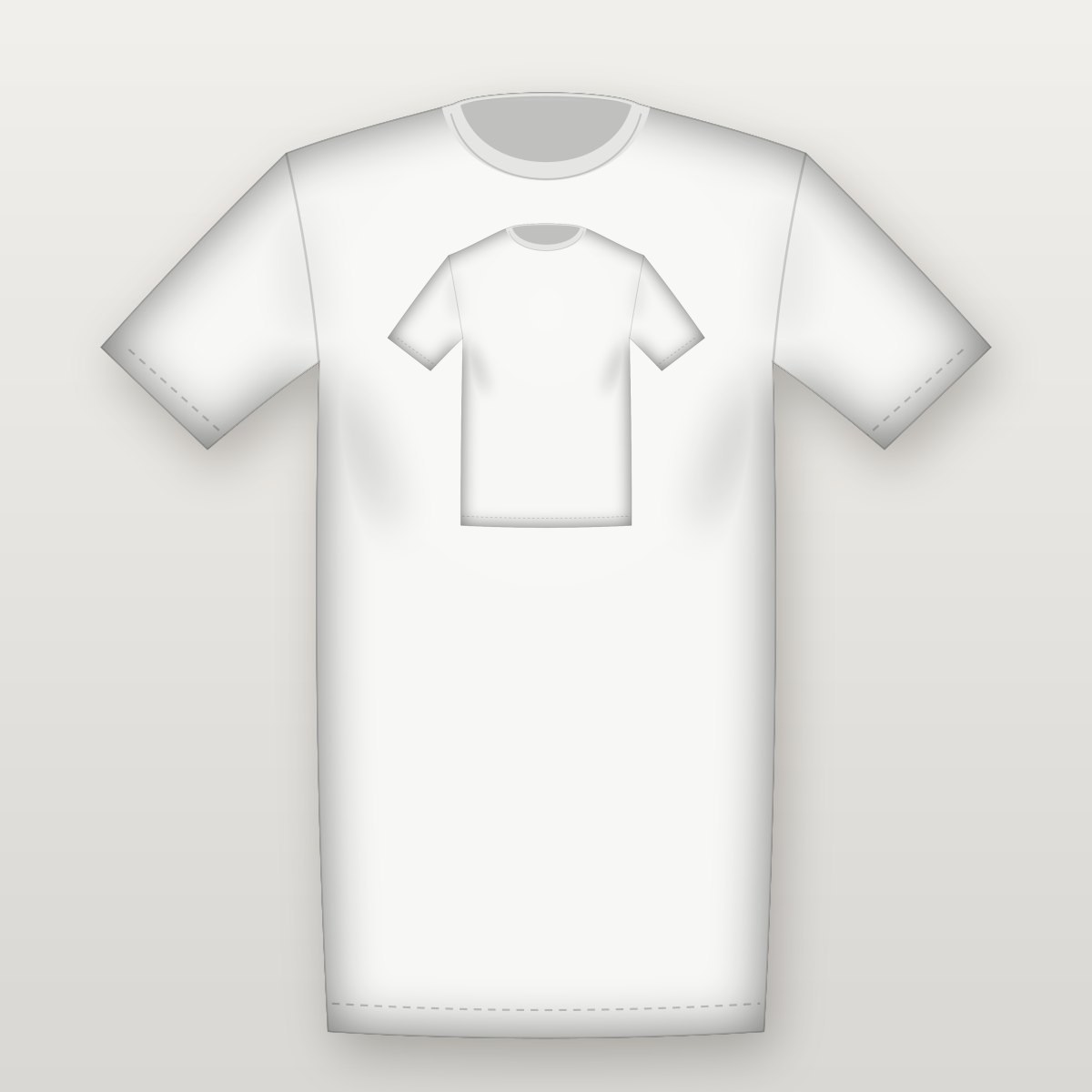 Oversized Front Tee – White