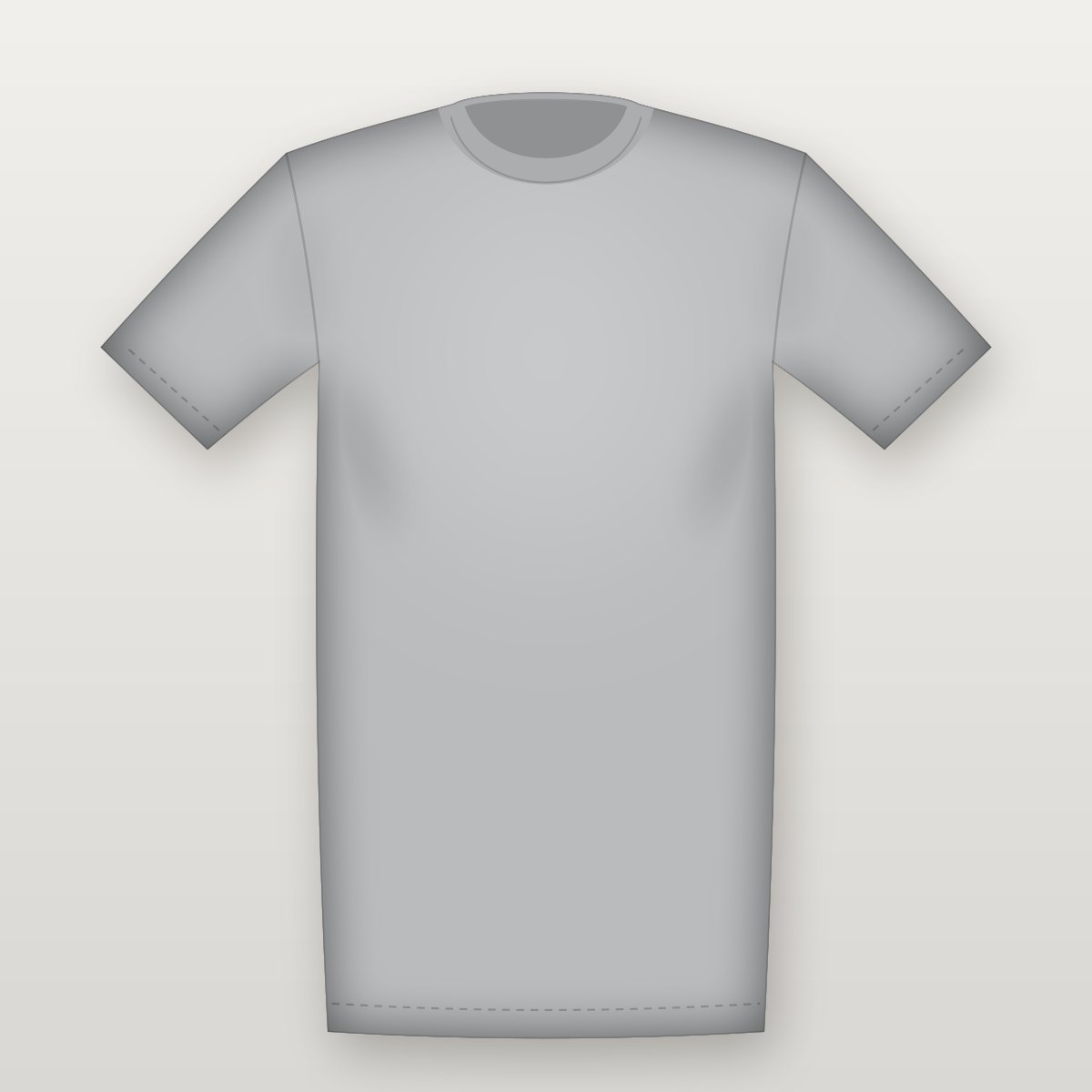 Heavyweight Tee — Design Your Own – Heather Grey